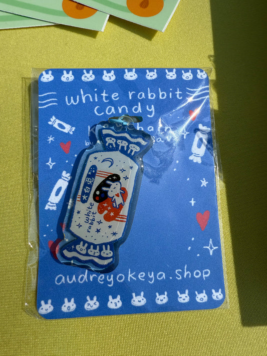 Okeya White Rabbit Keychain