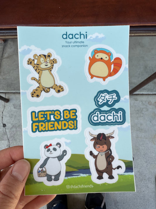 Tomo and Friends Sticker Sheet