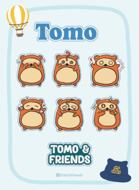 Tomo Emotions Sticker Sheet